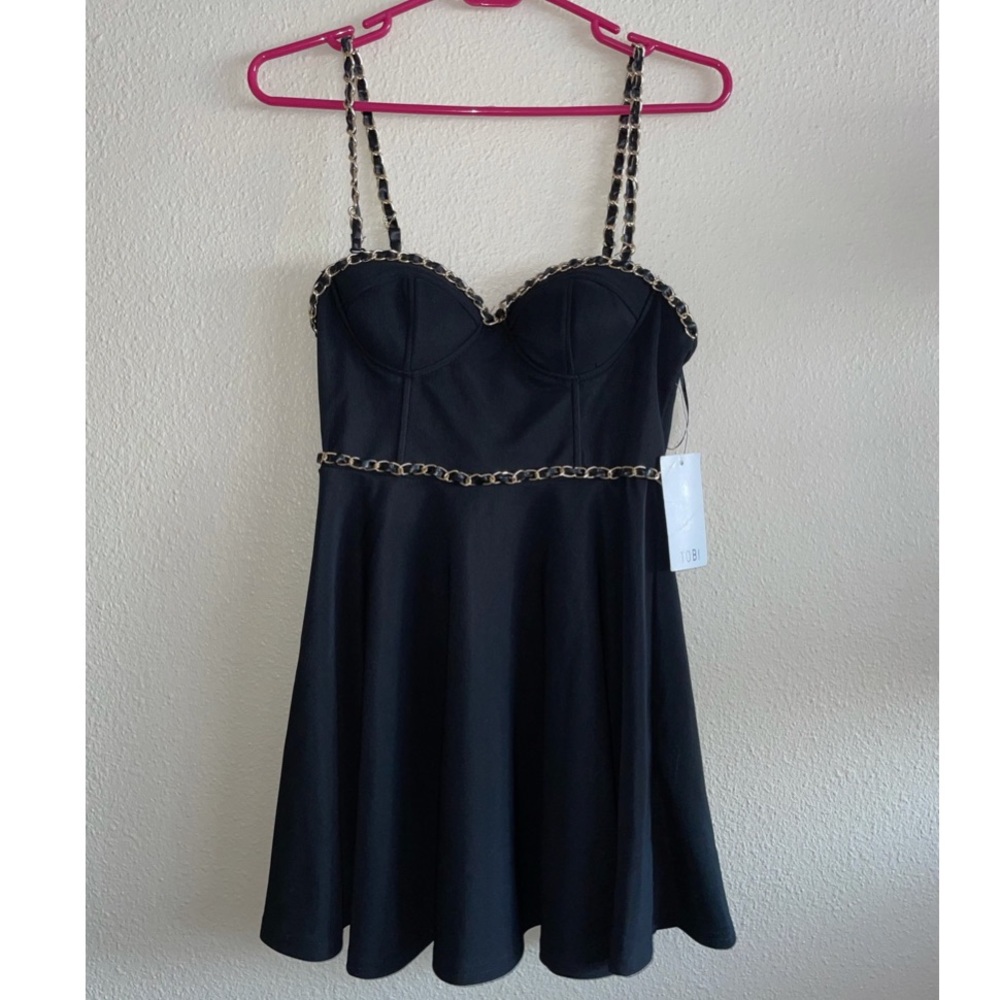 Black Tobi chain dress